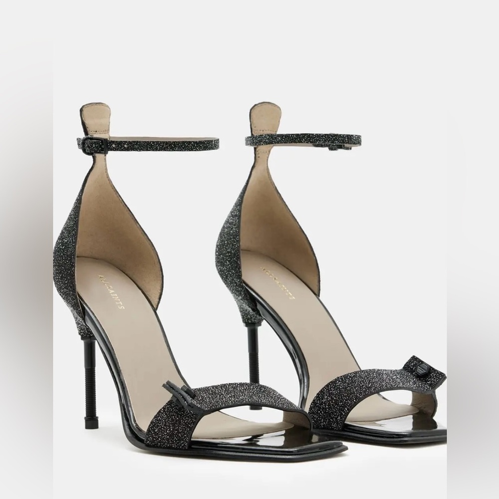 All Saints Sparkle Betty Square Toe Heel NWT